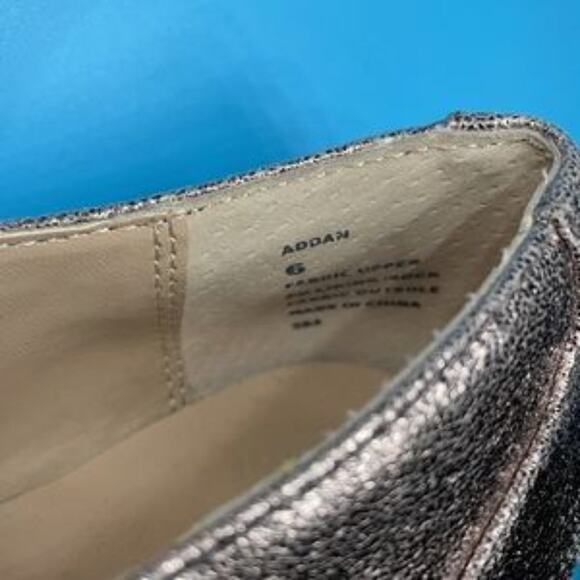 Steve Madden Women’s Addan Gold Oxfords Metallic Lace Up Flats Shoes Size 6 - Picture 6 of 6